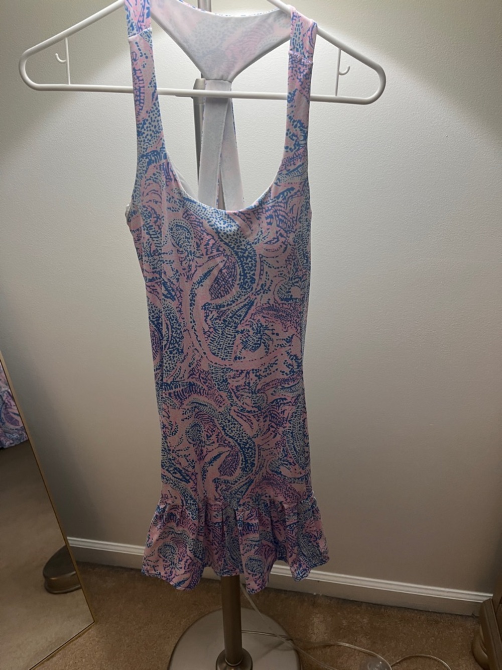 Pink and Blue Lilly Pulitzer Luxletic  Racerback Dress small